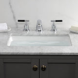 Kaiser Two-Handle 3-Hole Deck Mount Widespread Bathroom Faucet with Retail Pop-Up Drain