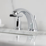Kaiser Two-Handle 3-Hole Deck Mount Widespread Bathroom Faucet with Retail Pop-Up Drain