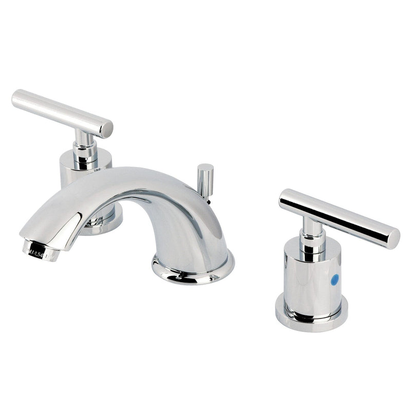 Manhattan Two-Handle 3-Hole Deck Mount Widespread Bathroom Faucet with Retail Pop-Up Drain