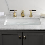 Kaiser Two-Handle 3-Hole Deck Mount Widespread Bathroom Faucet with Retail Pop-Up Drain