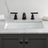 Kaiser Two-Handle 3-Hole Deck Mount Widespread Bathroom Faucet with Retail Pop-Up Drain