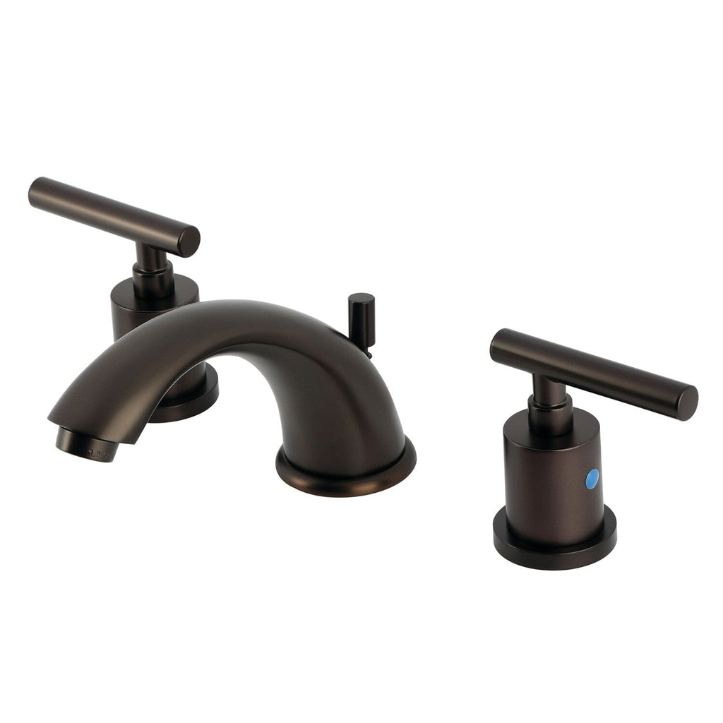 Manhattan Two-Handle 3-Hole Deck Mount Widespread Bathroom Faucet with Retail Pop-Up Drain