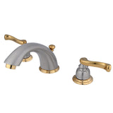 Royale Two-Handle 3-Hole Deck Mount Widespread Bathroom Faucet with Pop-Up Drain