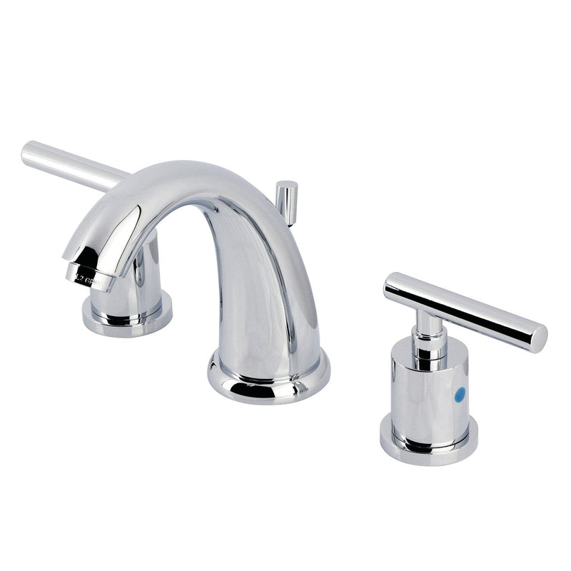 Manhattan Two-Handle 3-Hole Deck Mount Widespread Bathroom Faucet with Retail Pop-Up Drain