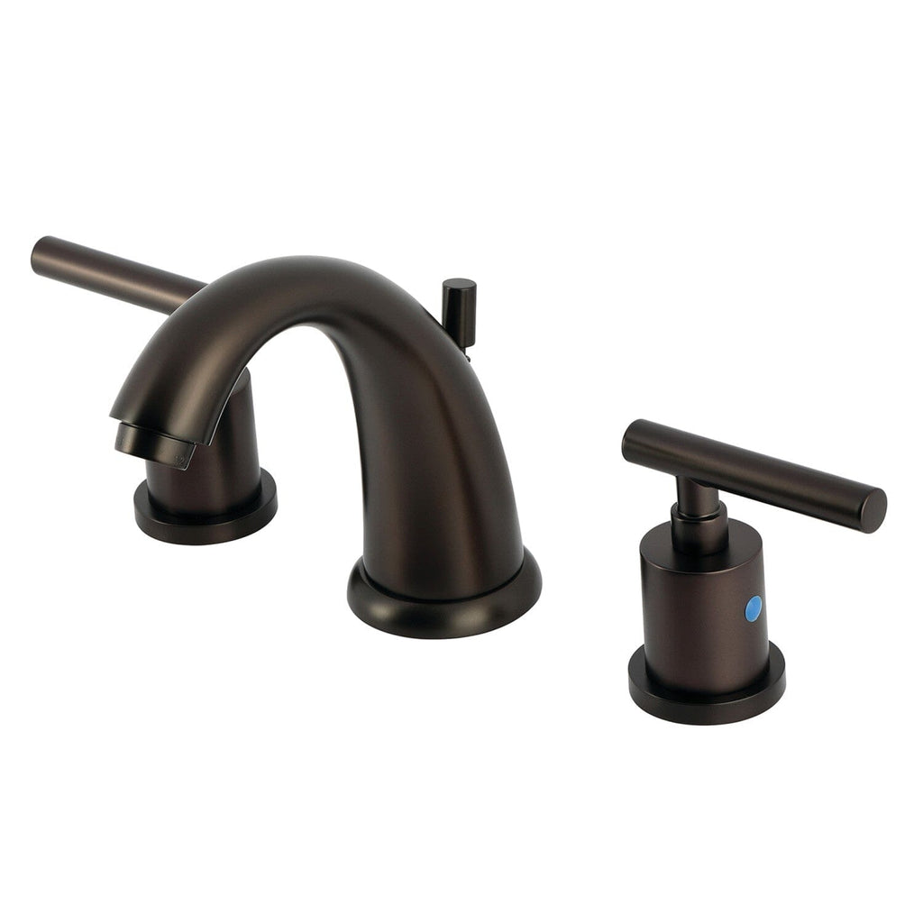 Manhattan Two-Handle 3-Hole Deck Mount Widespread Bathroom Faucet with Retail Pop-Up Drain