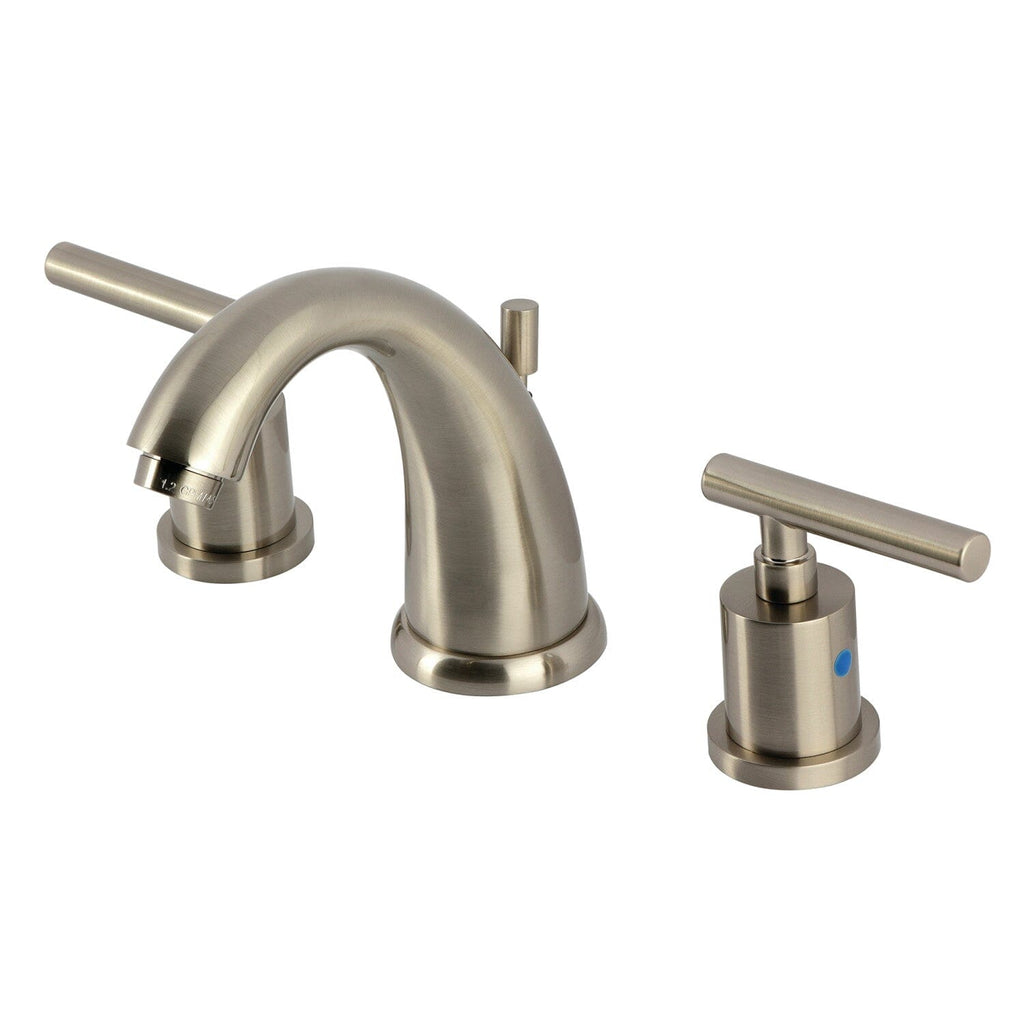 Manhattan Two-Handle 3-Hole Deck Mount Widespread Bathroom Faucet with Retail Pop-Up Drain