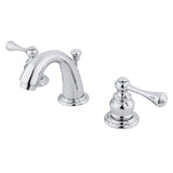 Vintage Two-Handle 3-Hole Deck Mount Widespread Bathroom Faucet with Pop-Up Drain