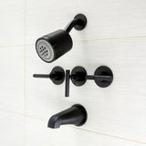 Kaiser Triple-Handle Tub and Shower Faucet
