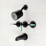 Kaiser Triple-Handle Tub and Shower Faucet