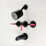 Kaiser Triple-Handle Tub and Shower Faucet