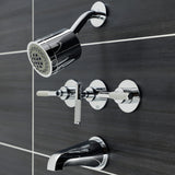 Kaiser Triple-Handle Tub and Shower Faucet