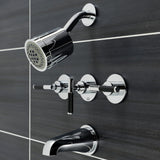 Kaiser Triple-Handle Tub and Shower Faucet