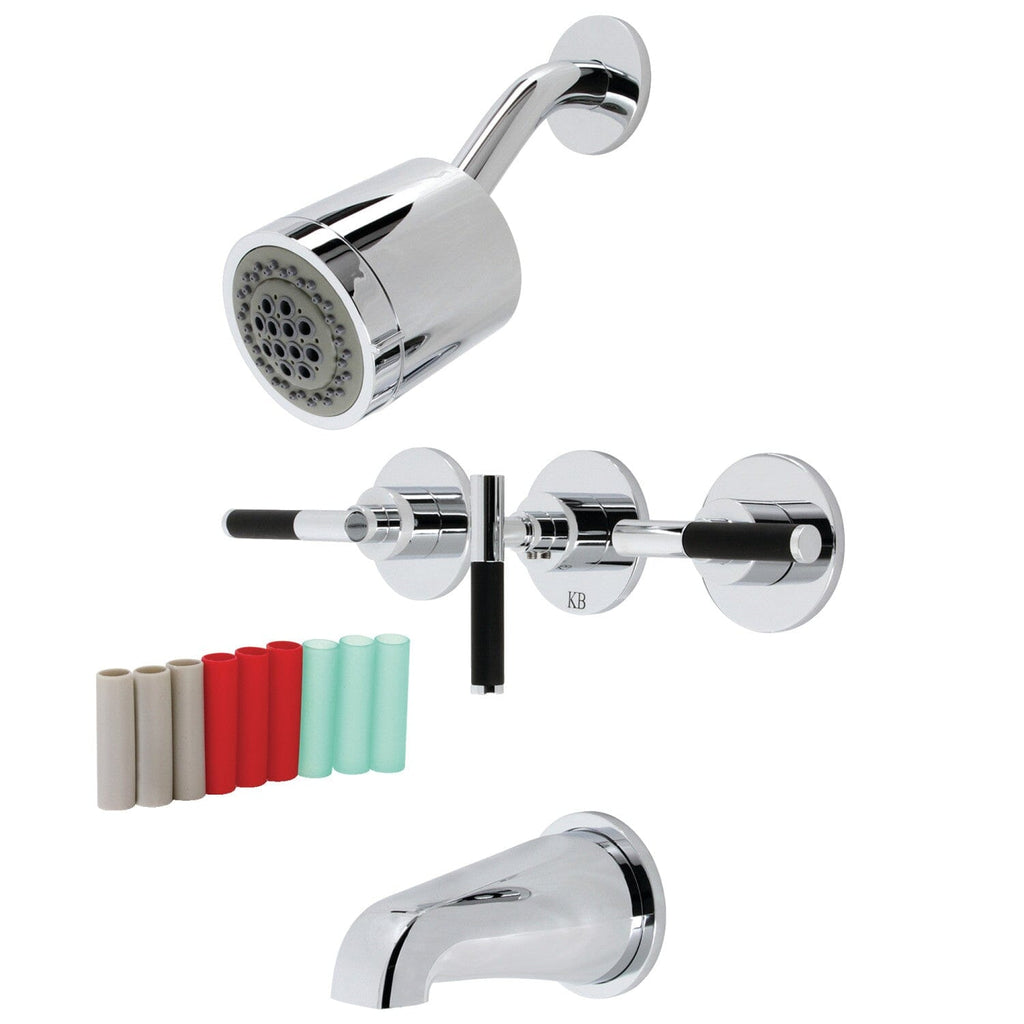 Kaiser Triple-Handle Tub and Shower Faucet