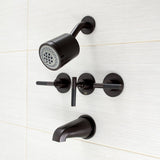 Kaiser Triple-Handle Tub and Shower Faucet