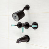Kaiser Triple-Handle Tub and Shower Faucet