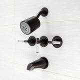 Kaiser Triple-Handle Tub and Shower Faucet