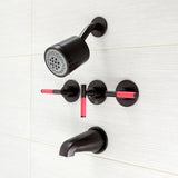 Kaiser Triple-Handle Tub and Shower Faucet
