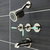 Kaiser Triple-Handle Tub and Shower Faucet