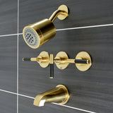 Kaiser Triple-Handle Tub and Shower Faucet