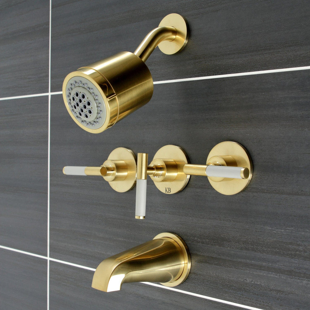 Kaiser Triple-Handle Tub and Shower Faucet
