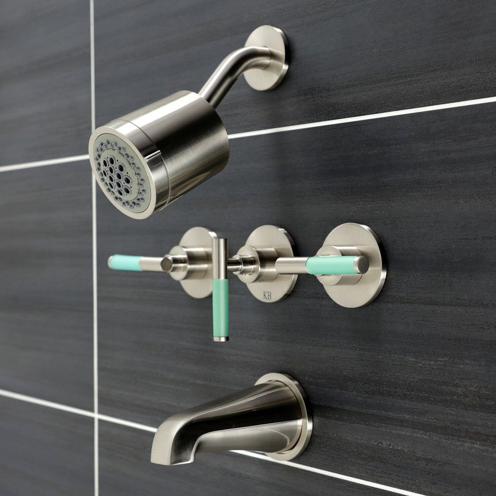 Kaiser Triple-Handle Tub and Shower Faucet