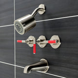 Kaiser Triple-Handle Tub and Shower Faucet