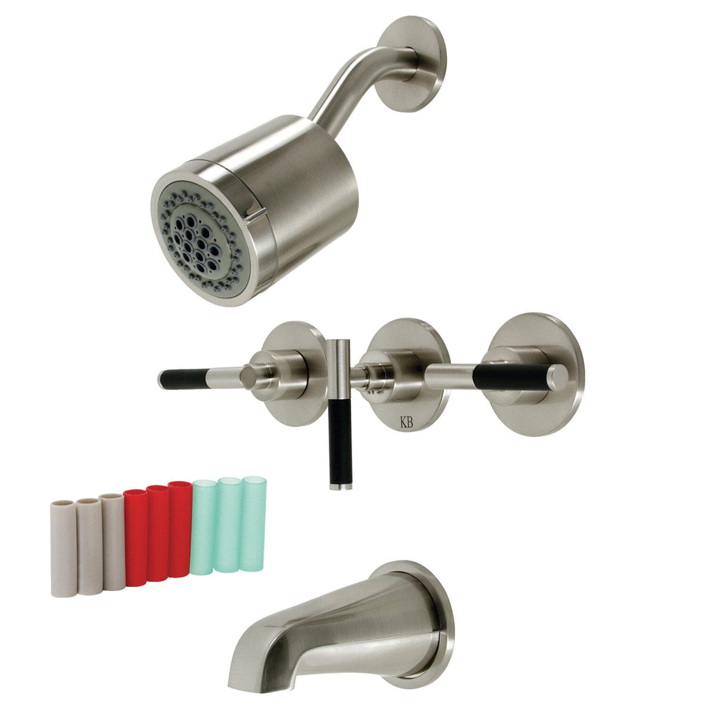 Kaiser Triple-Handle Tub and Shower Faucet