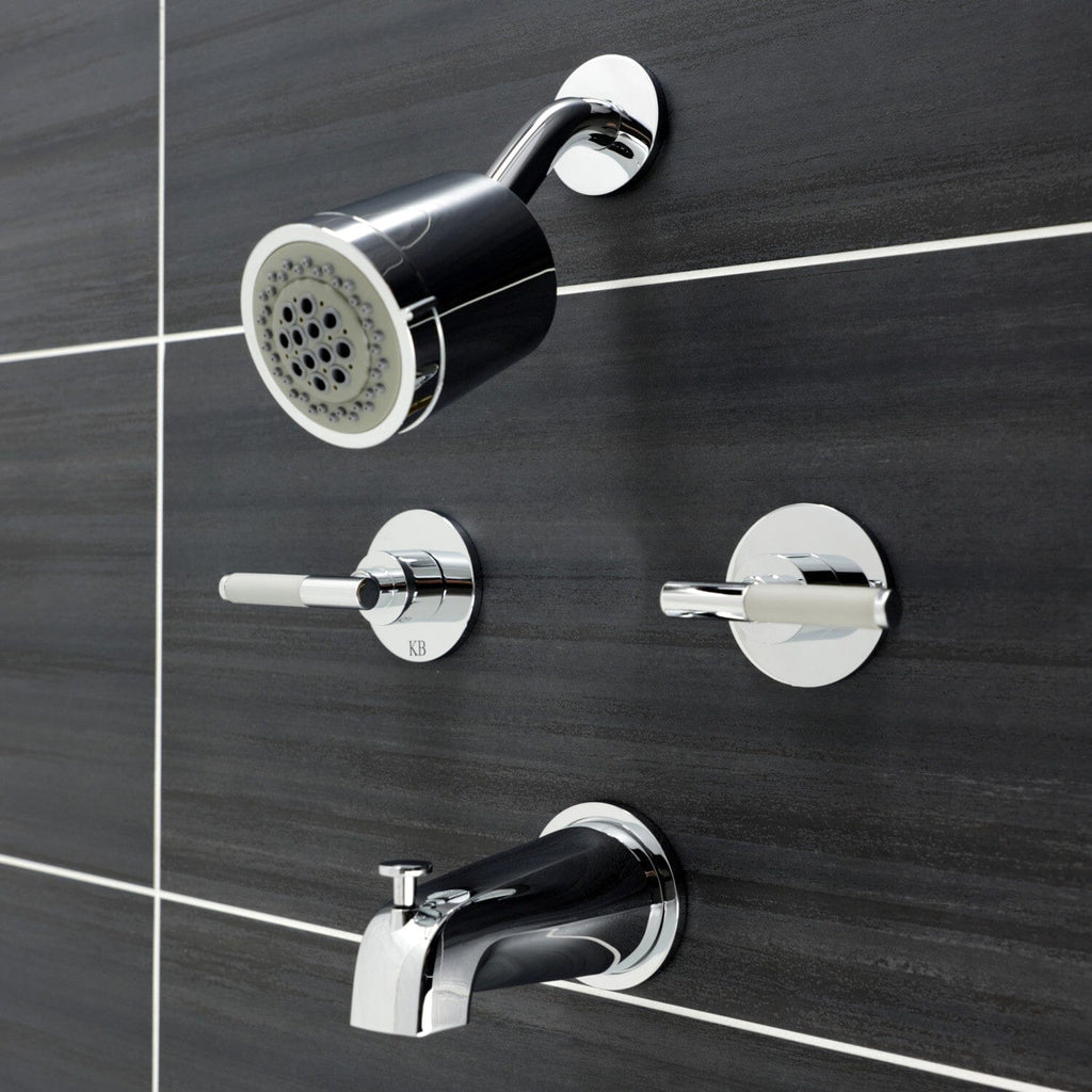 Kaiser Double-Handle Tub and Shower Faucet