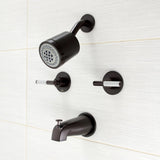 Kaiser Double-Handle Tub and Shower Faucet