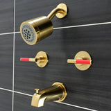 Kaiser Double-Handle Tub and Shower Faucet