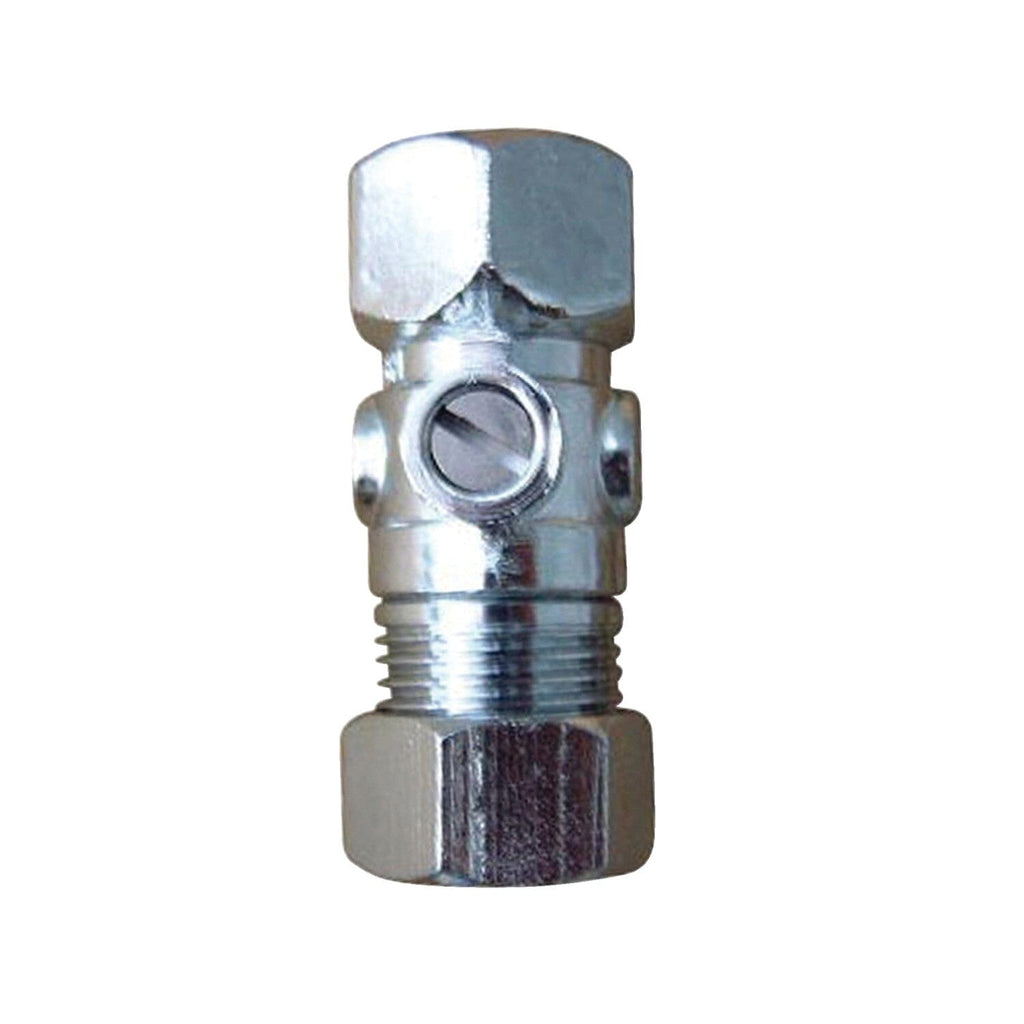 1/2-Inch FIP x 1/2-Inch O.D. Comp Quarter-Turn Straight Shut-Off Valve, No Handle