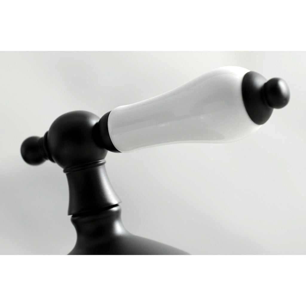 Heritage Two-Handle 3-Hole Deck Mount Widespread Bathroom Faucet with Brass Pop-Up Drain