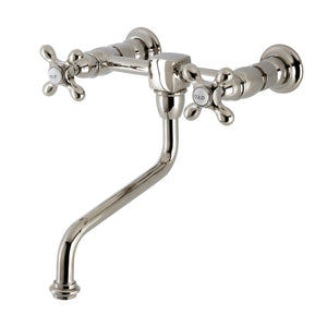 Heritage Two-Handle 2-Hole Wall Mount Bathroom Faucet