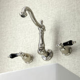Duchess Double-Handle 3-Hole Wall Mount Bathroom Faucet