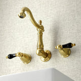 Duchess Double-Handle 3-Hole Wall Mount Bathroom Faucet