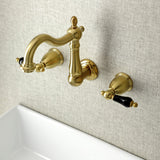 Duchess Double-Handle 3-Hole Wall Mount Bathroom Faucet