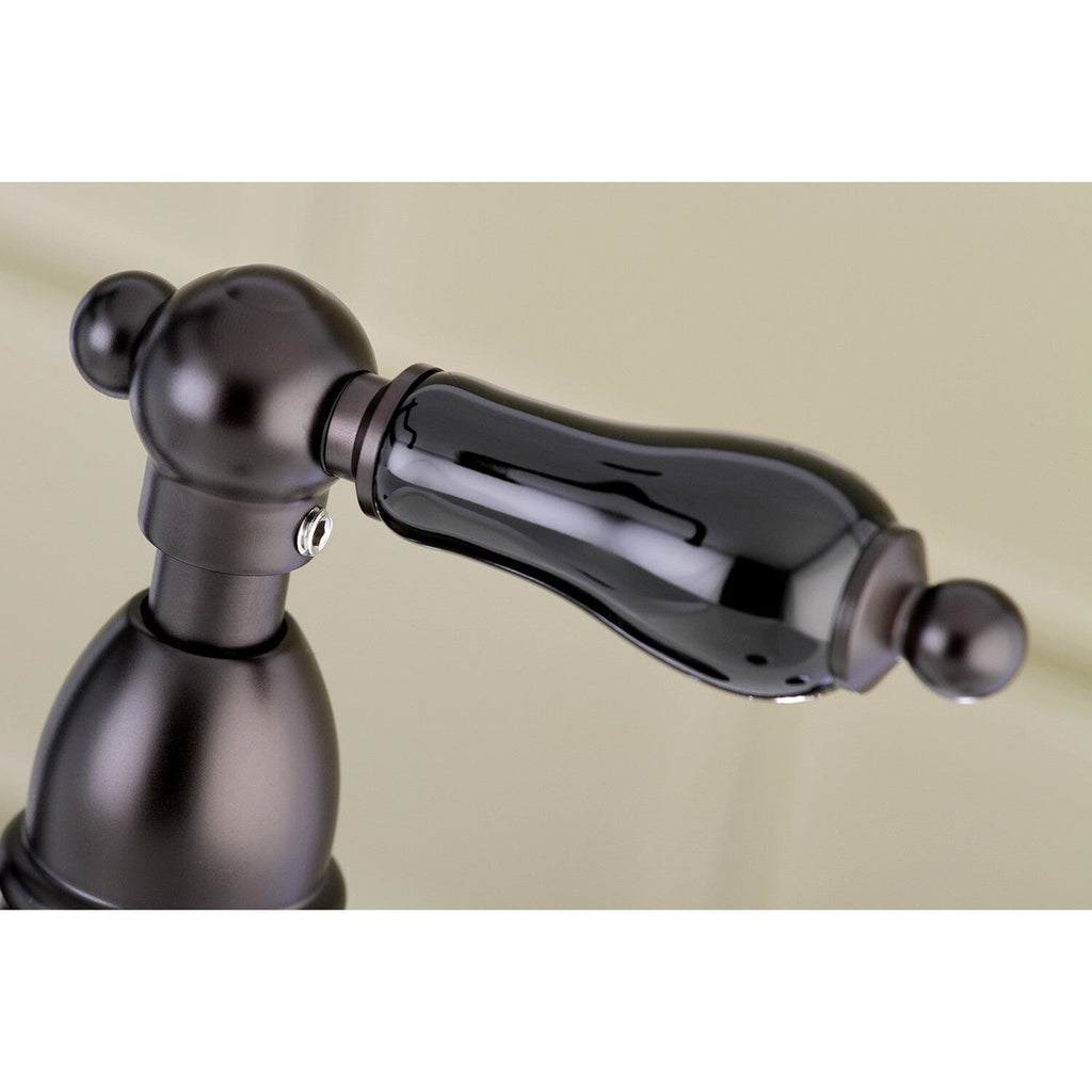 Duchess Two-Handle 4-Hole Deck Mount Bridge Kitchen Faucet with Brass Side Sprayer