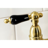 Duchess Two-Handle 4-Hole Deck Mount Bridge Kitchen Faucet with Brass Side Sprayer