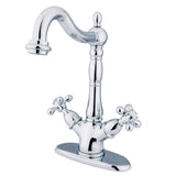 Heritage Two-Handle 1-or-3 Hole Deck Mount Vessel Faucet