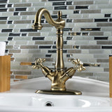 Heritage Two-Handle 1-or-3 Hole Deck Mount Vessel Faucet