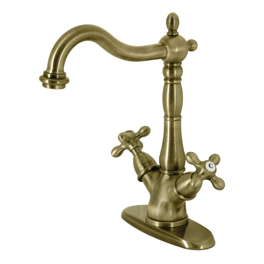 Heritage Two-Handle 1-or-3 Hole Deck Mount Vessel Faucet