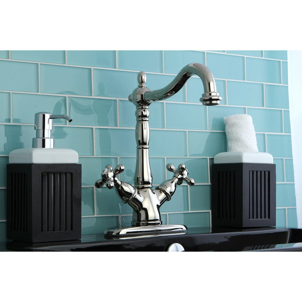 Heritage Two-Handle 1-or-3 Hole Deck Mount Vessel Faucet