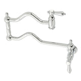Heirloom Two-Handle 1-Hole Wall Mount Pot Filler Faucet