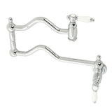 Bel-Air Two-Handle 1-Hole Wall Mount Pot Filler Faucet