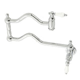 Heritage Two-Handle 1-Hole Wall Mount Pot Filler Faucet