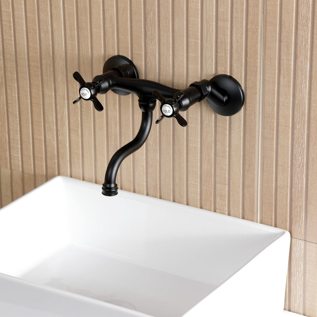 Essex Double-Handle 2-Hole Wall Mount Bathroom Faucet