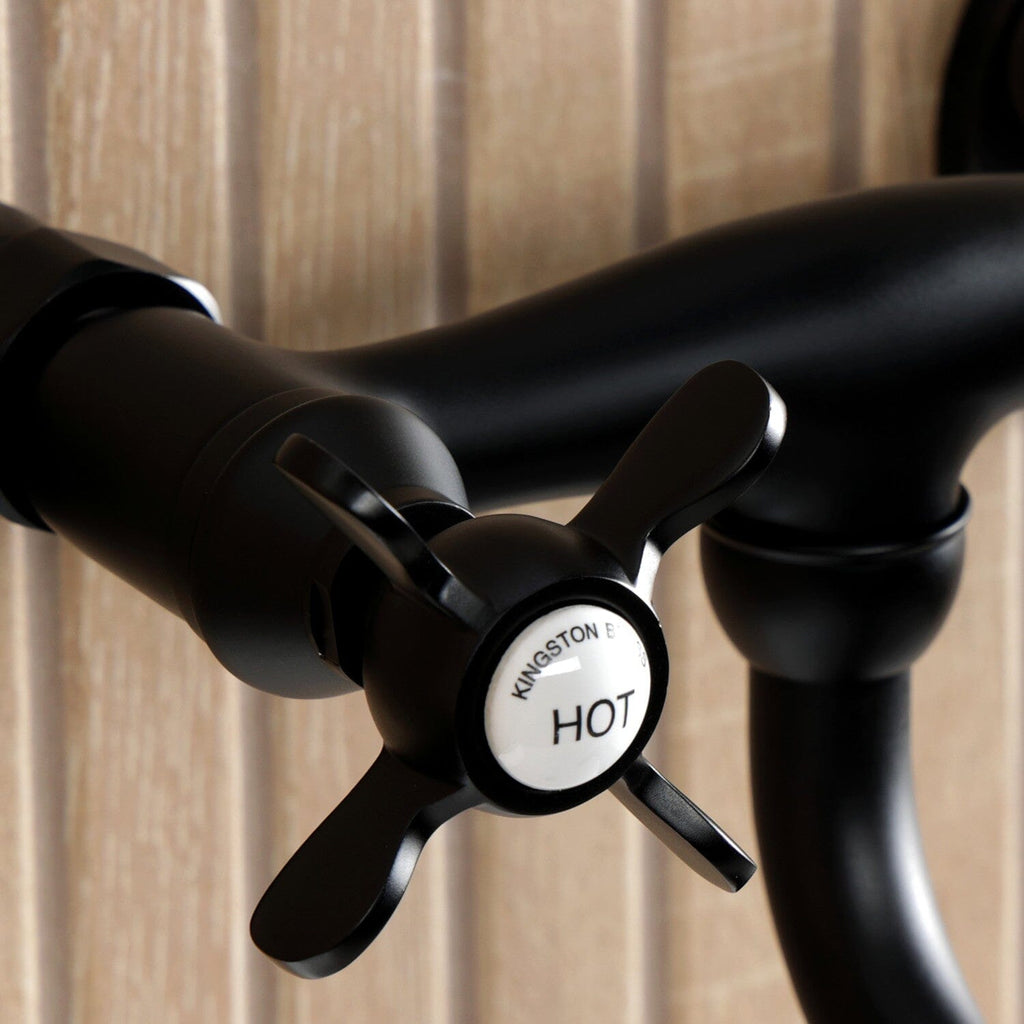 Essex Double-Handle 2-Hole Wall Mount Bathroom Faucet