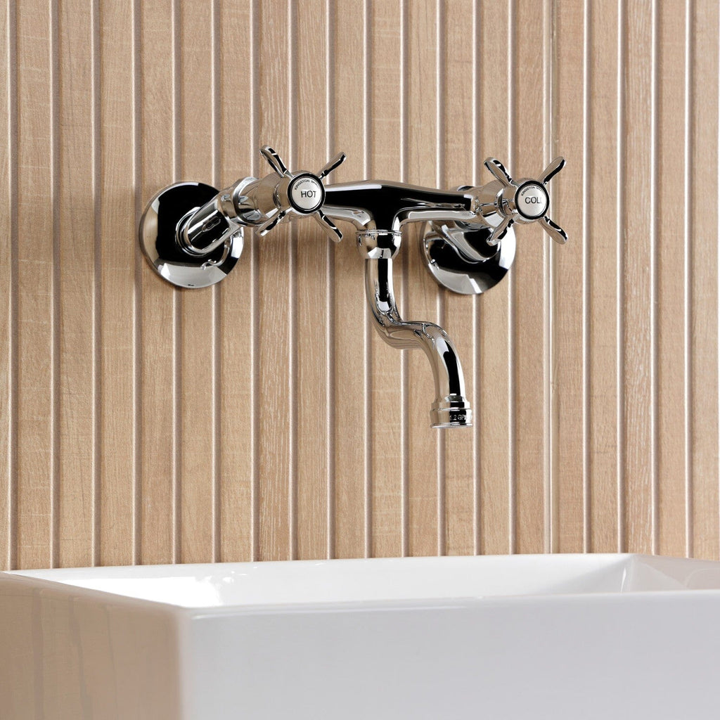 Essex Double-Handle 2-Hole Wall Mount Bathroom Faucet