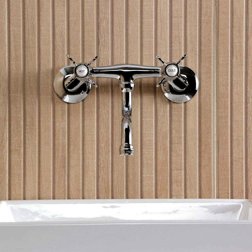 Essex Double-Handle 2-Hole Wall Mount Bathroom Faucet