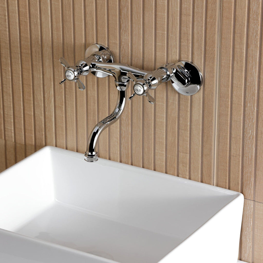 Essex Double-Handle 2-Hole Wall Mount Bathroom Faucet